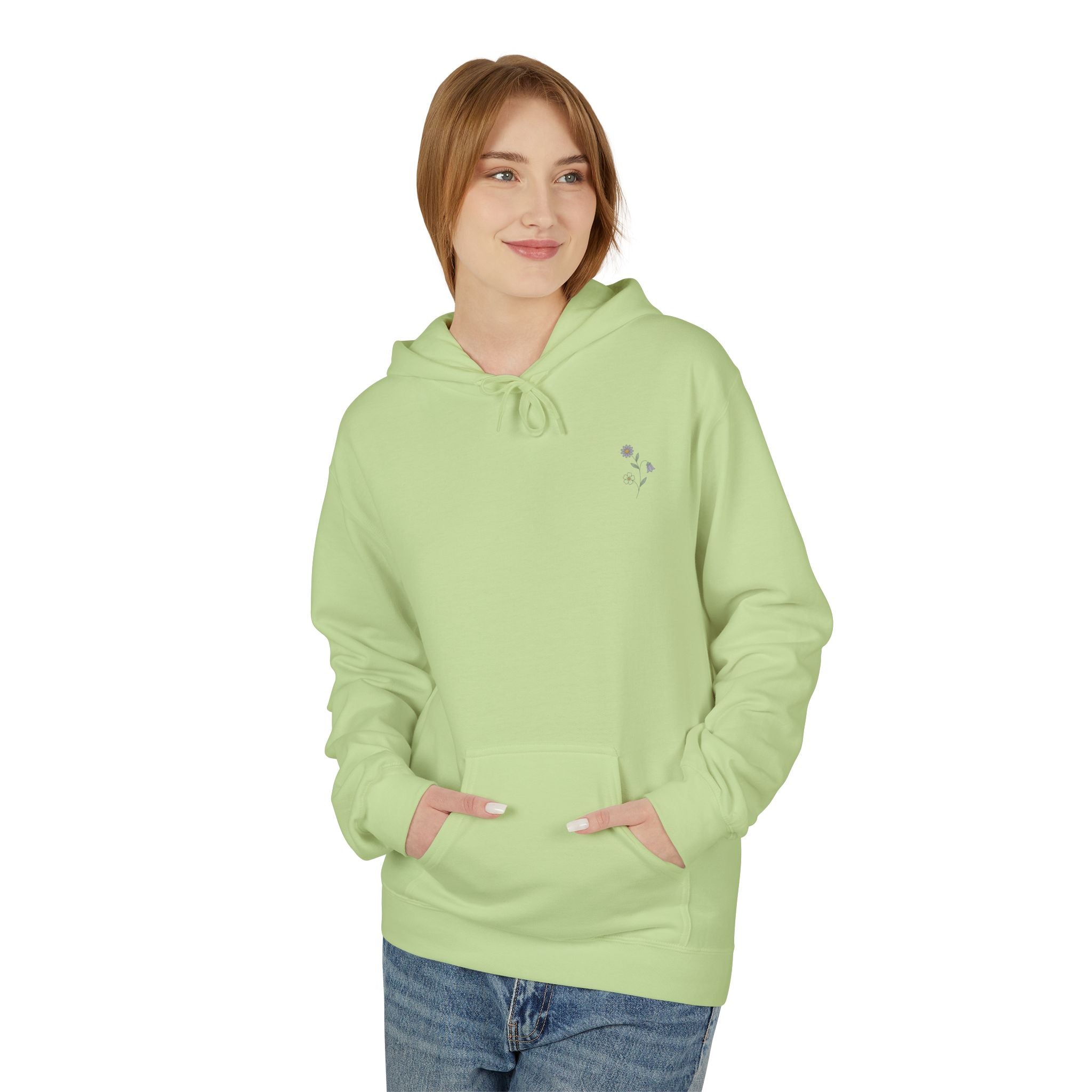 Grow At Your Own Pace Floral Hoodie