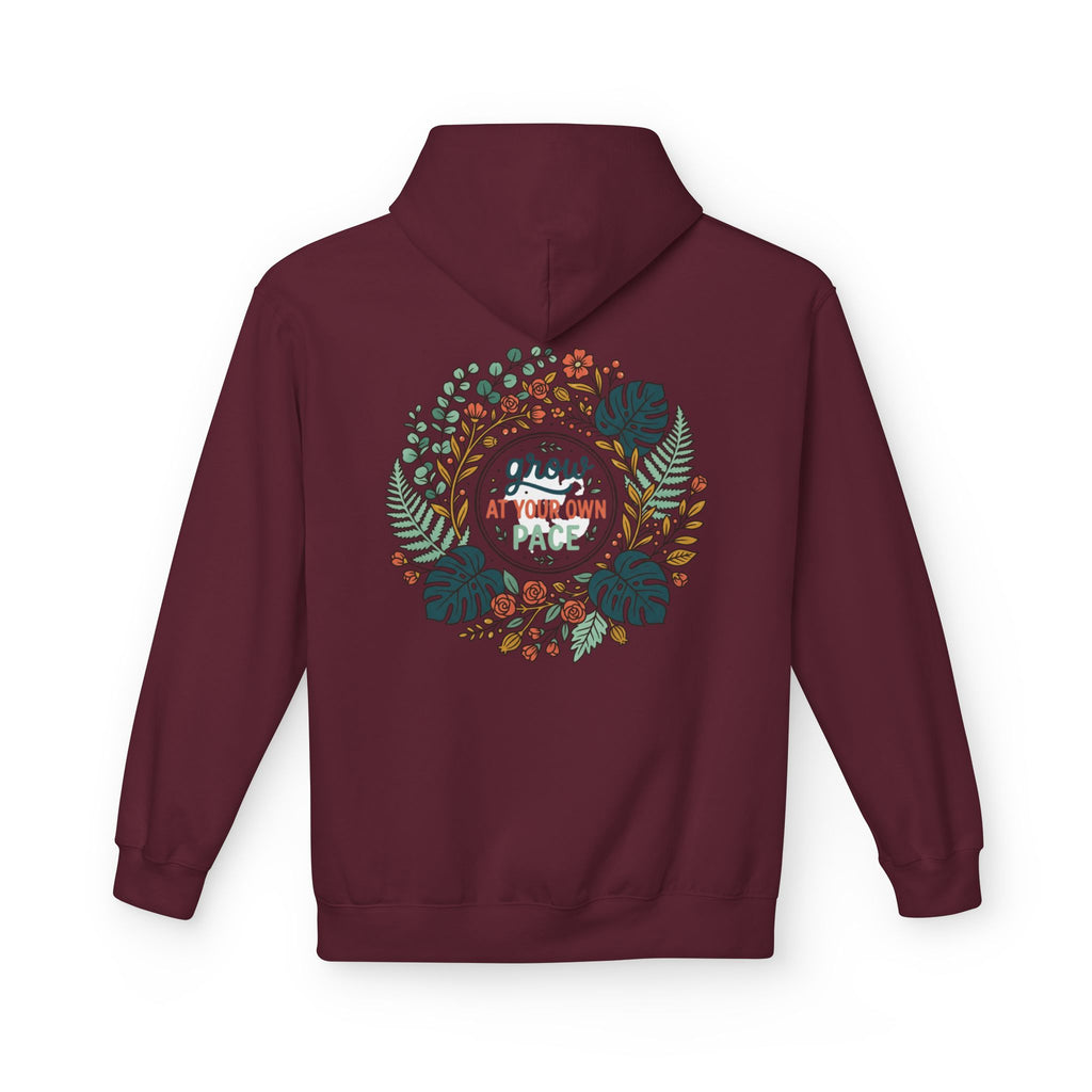 Grow At Your Own Pace Floral Hoodie