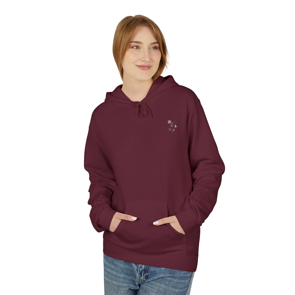 Grow At Your Own Pace Floral Hoodie