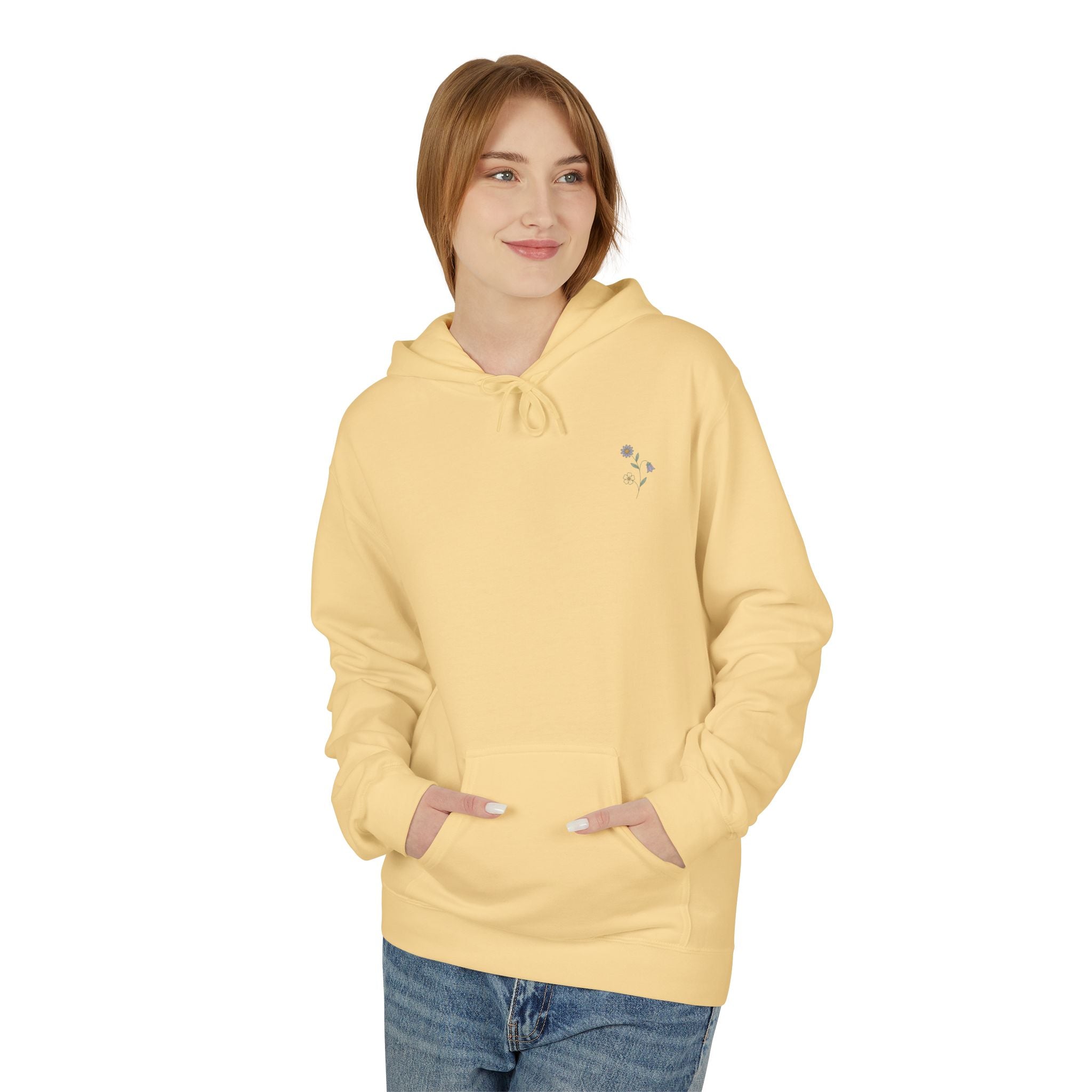 Grow At Your Own Pace Floral Hoodie
