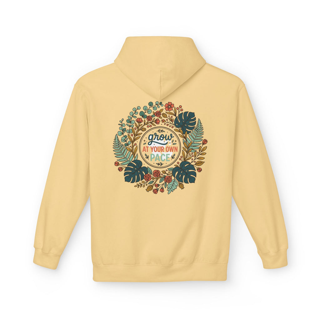 Grow At Your Own Pace Floral Hoodie