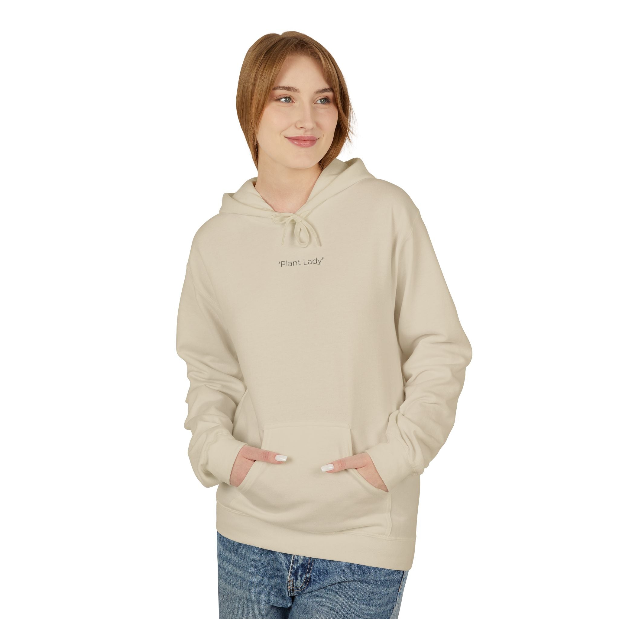 Botanical Monstera & Protea Hoodie — Floral Tropical Back Print