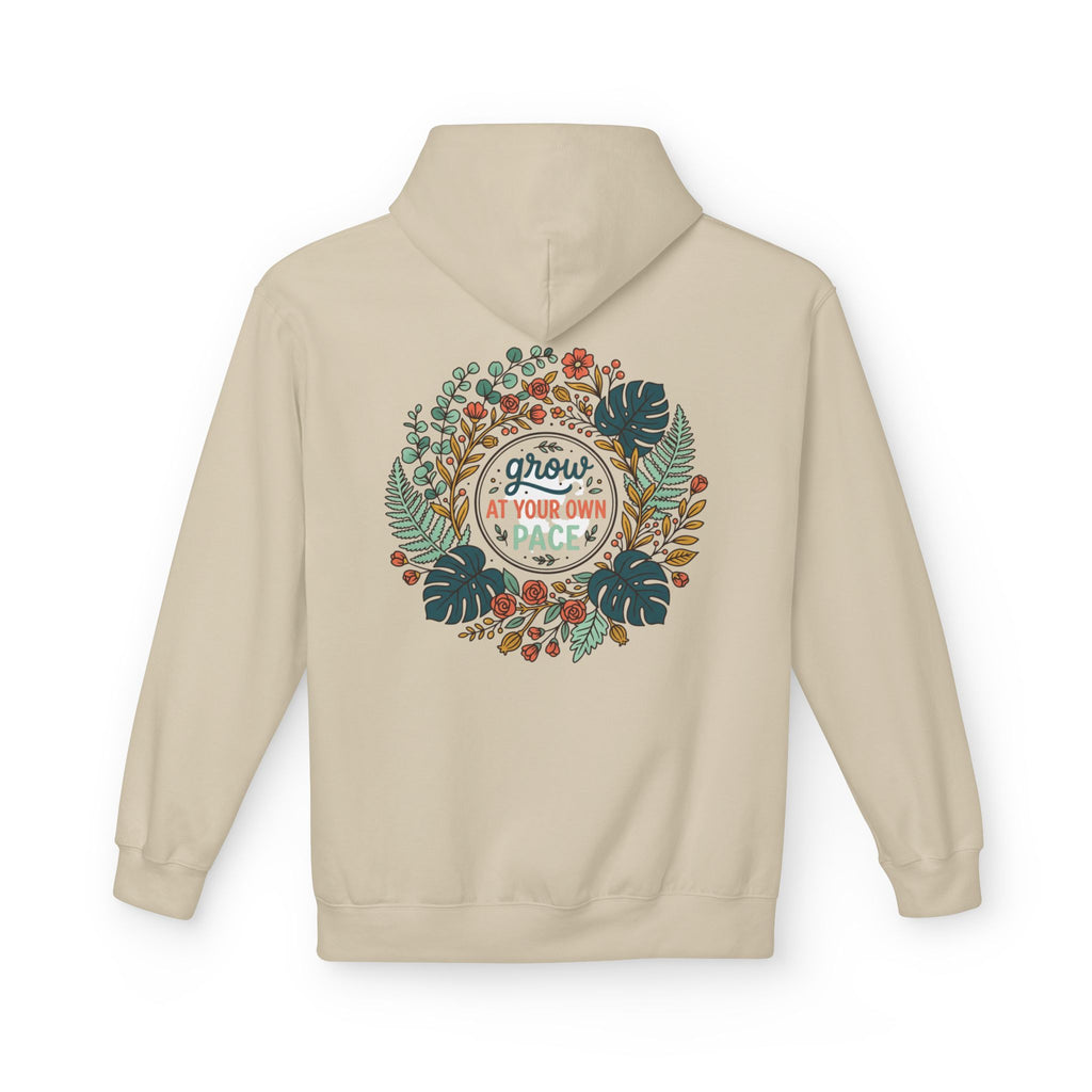 Grow At Your Own Pace Floral Hoodie