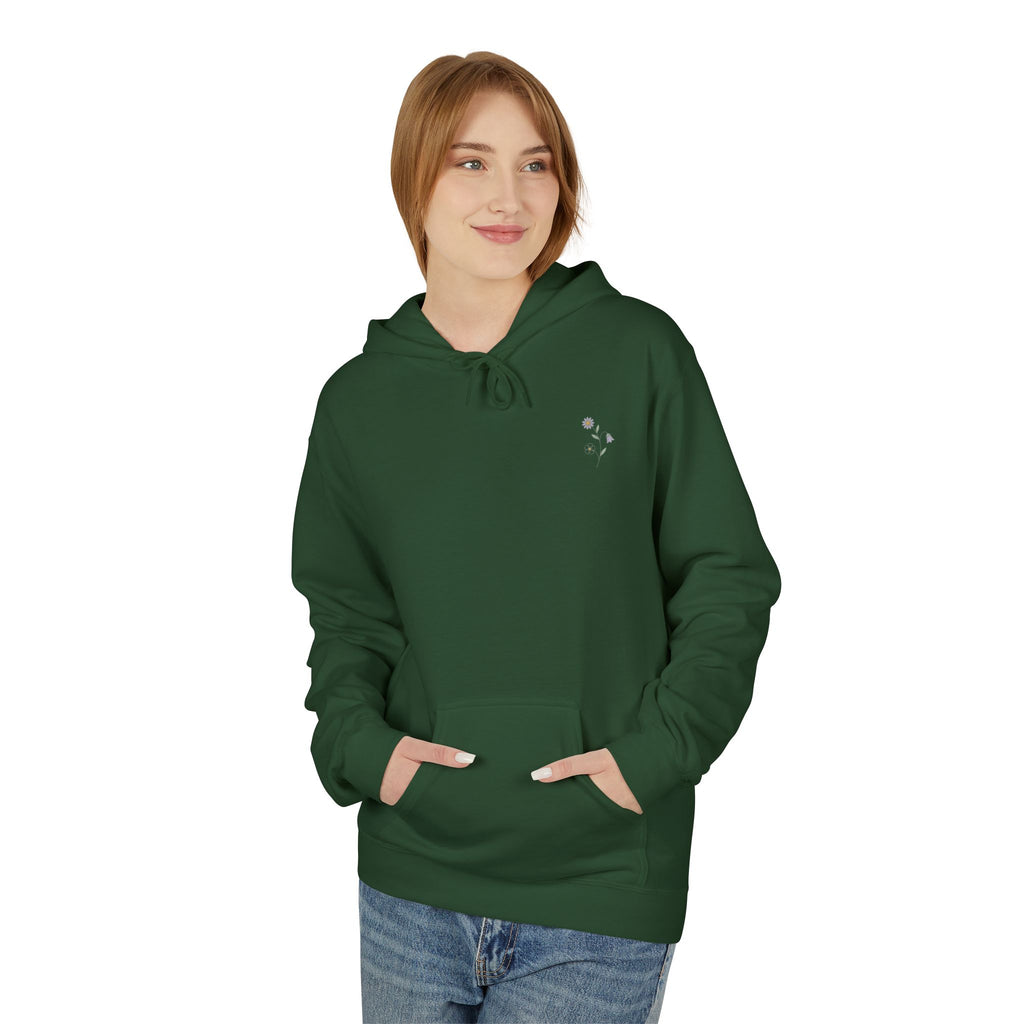 Grow At Your Own Pace Floral Hoodie