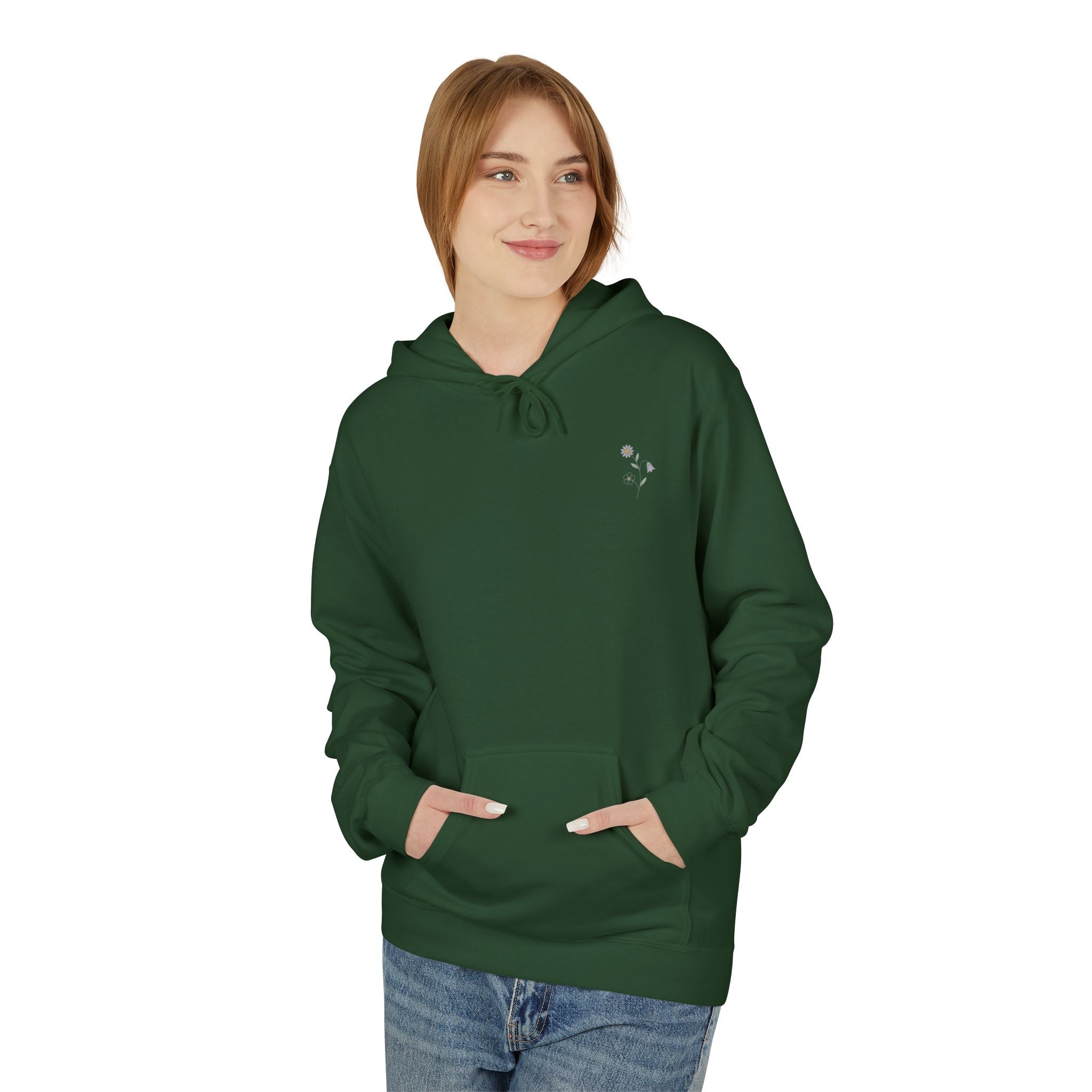 Grow At Your Own Pace Floral Hoodie