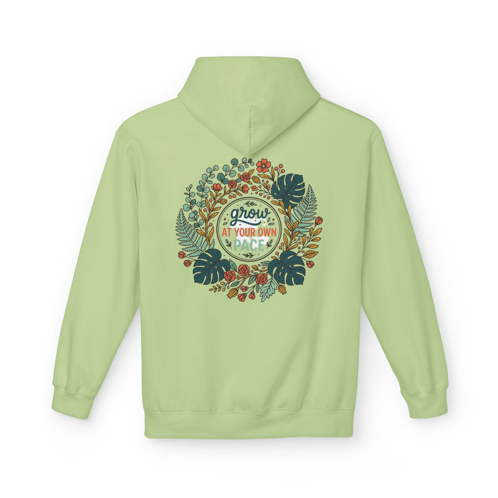 Grow At Your Own Pace Floral Hoodie