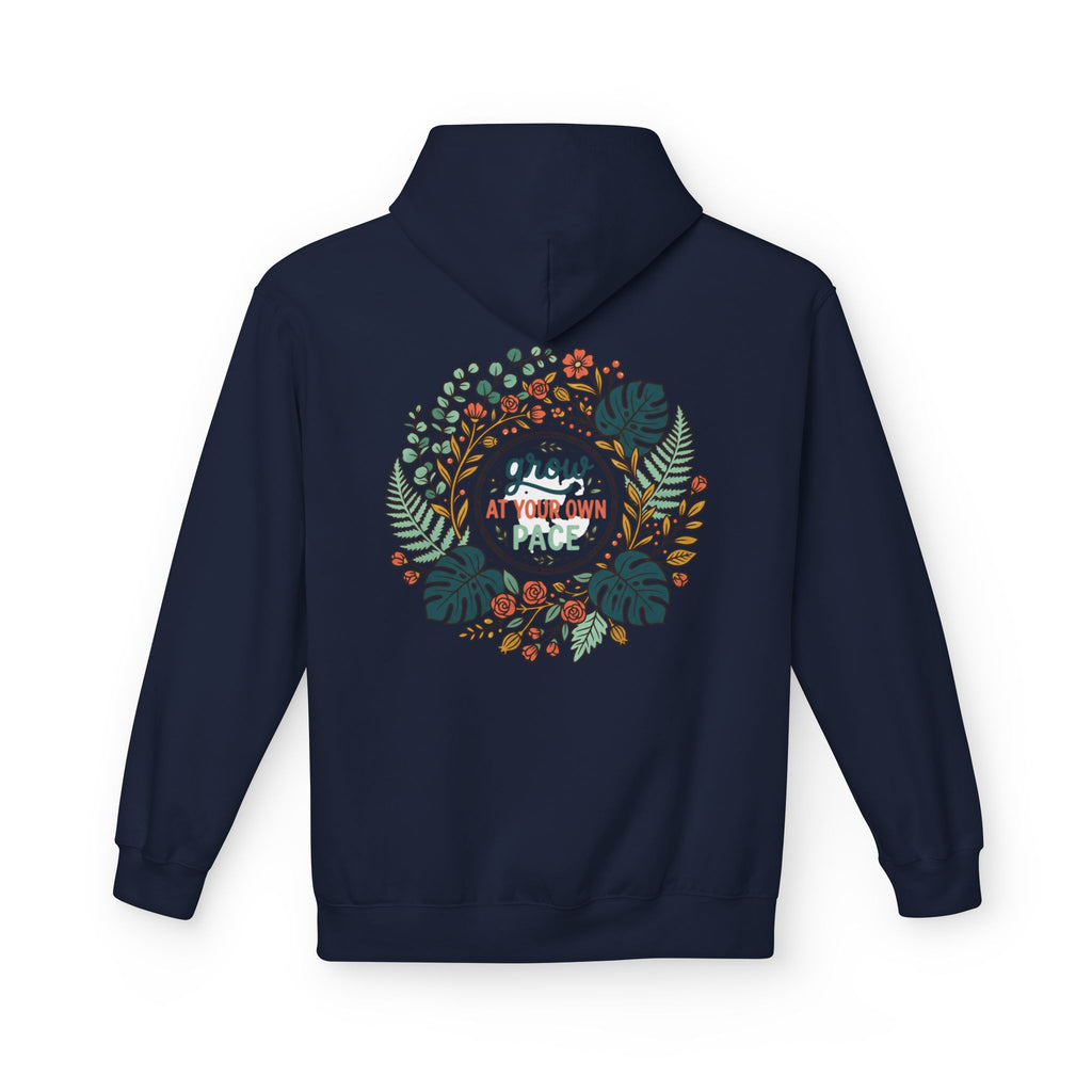 Grow At Your Own Pace Floral Hoodie