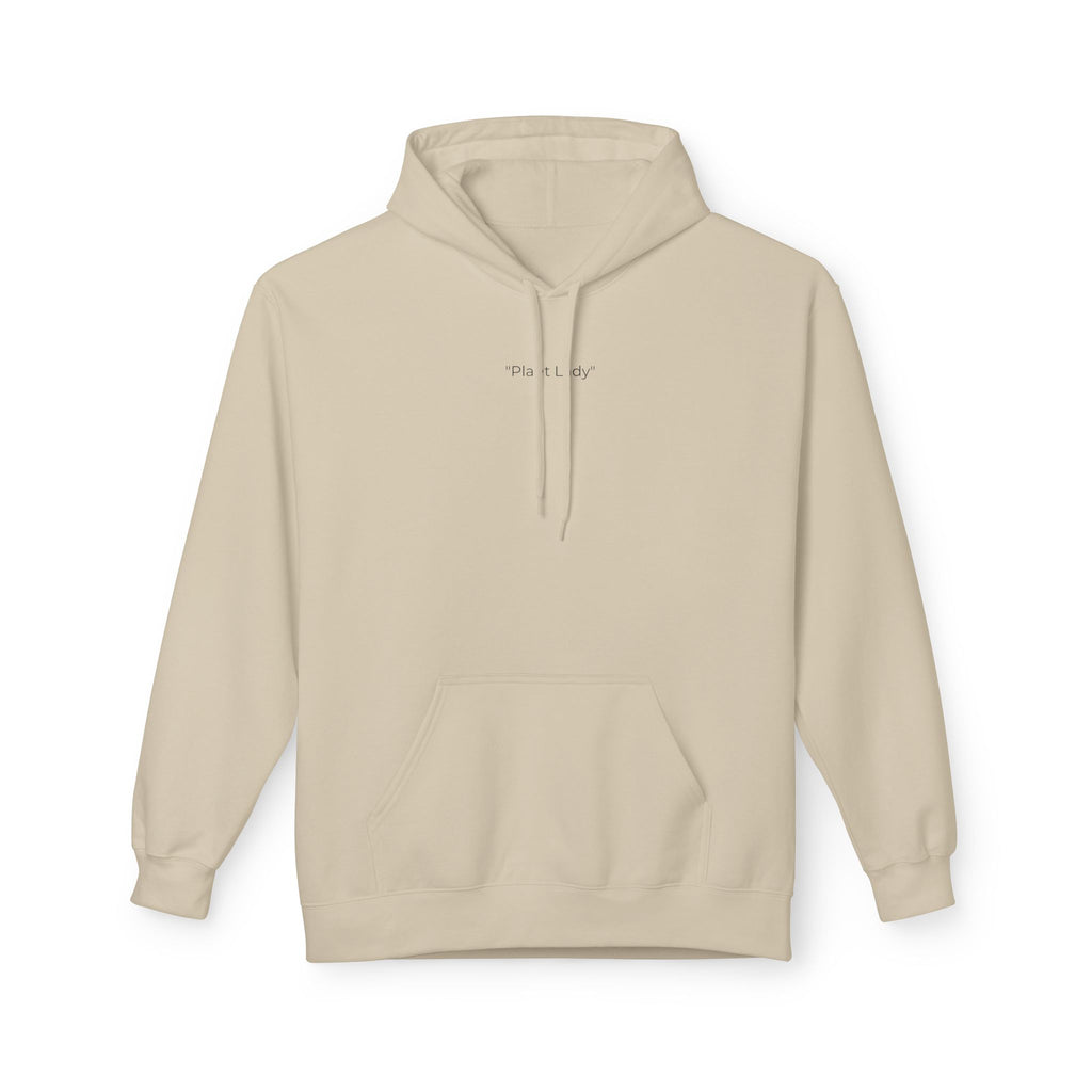Botanical Monstera & Protea Hoodie — Floral Tropical Back Print