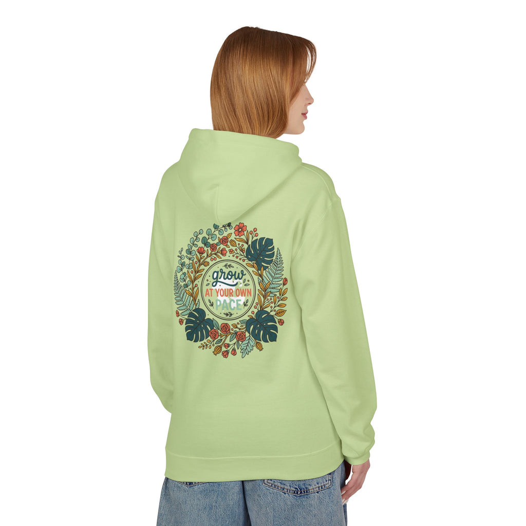 Grow At Your Own Pace Floral Hoodie