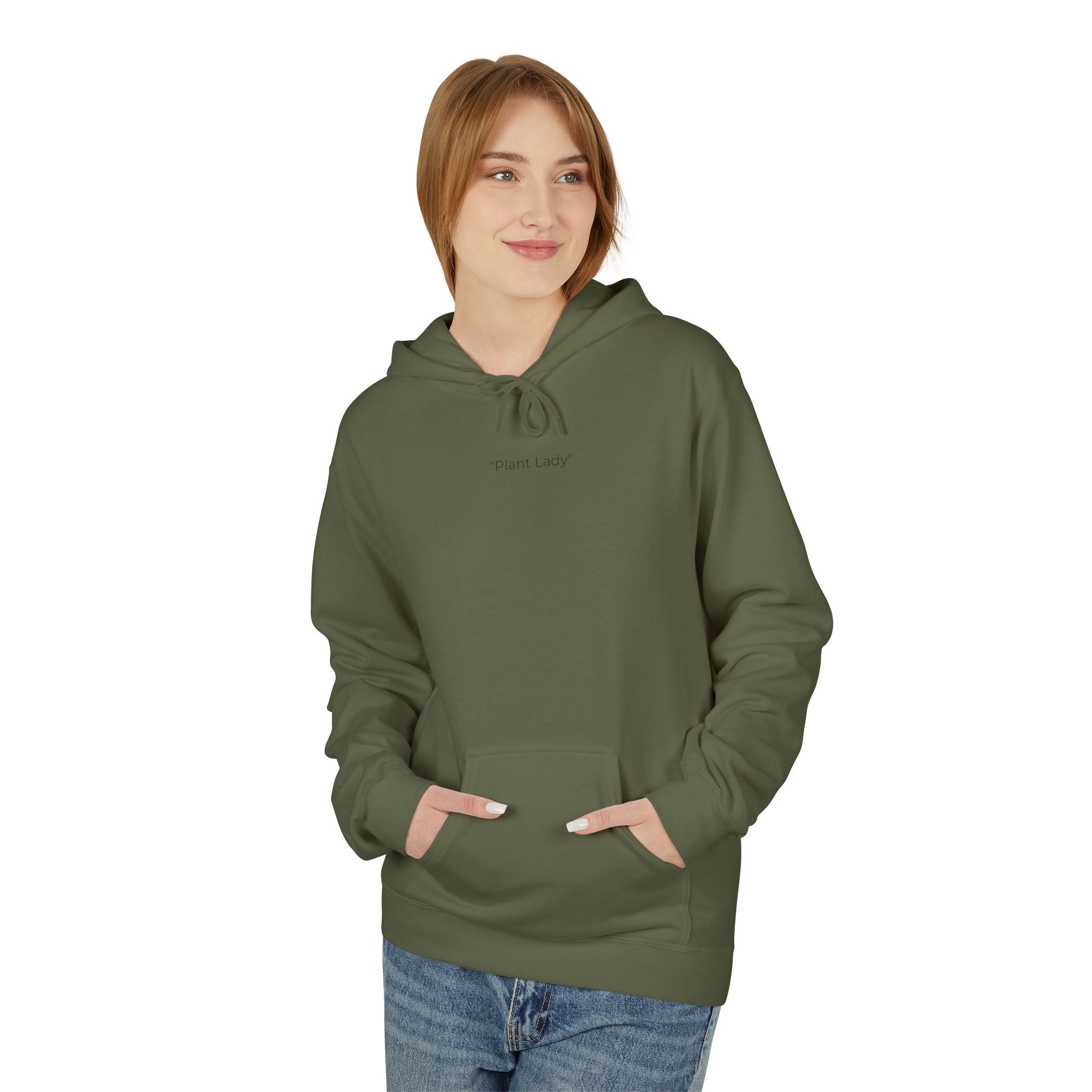 Botanical Monstera & Protea Hoodie — Floral Tropical Back Print