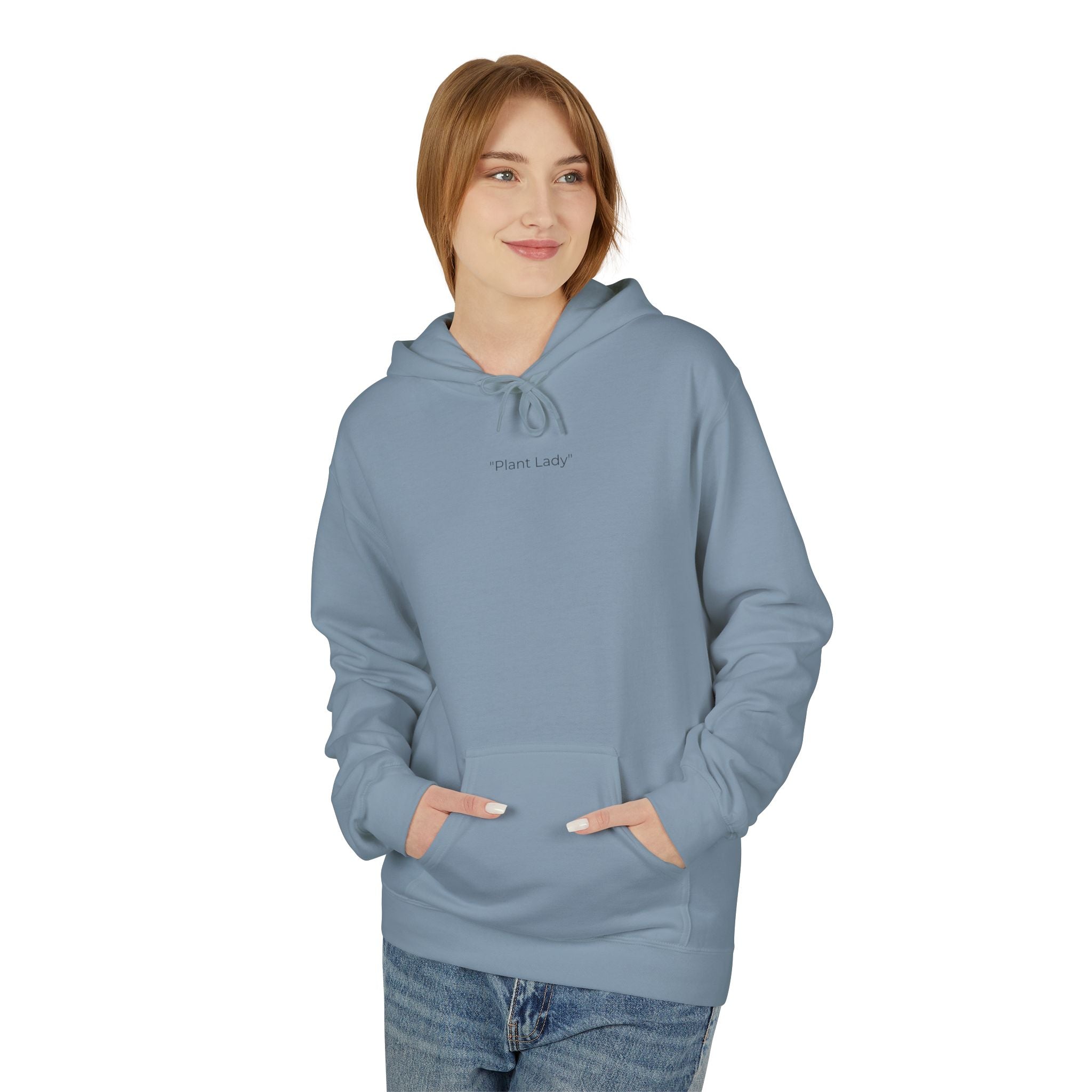 Botanical Monstera & Protea Hoodie — Floral Tropical Back Print