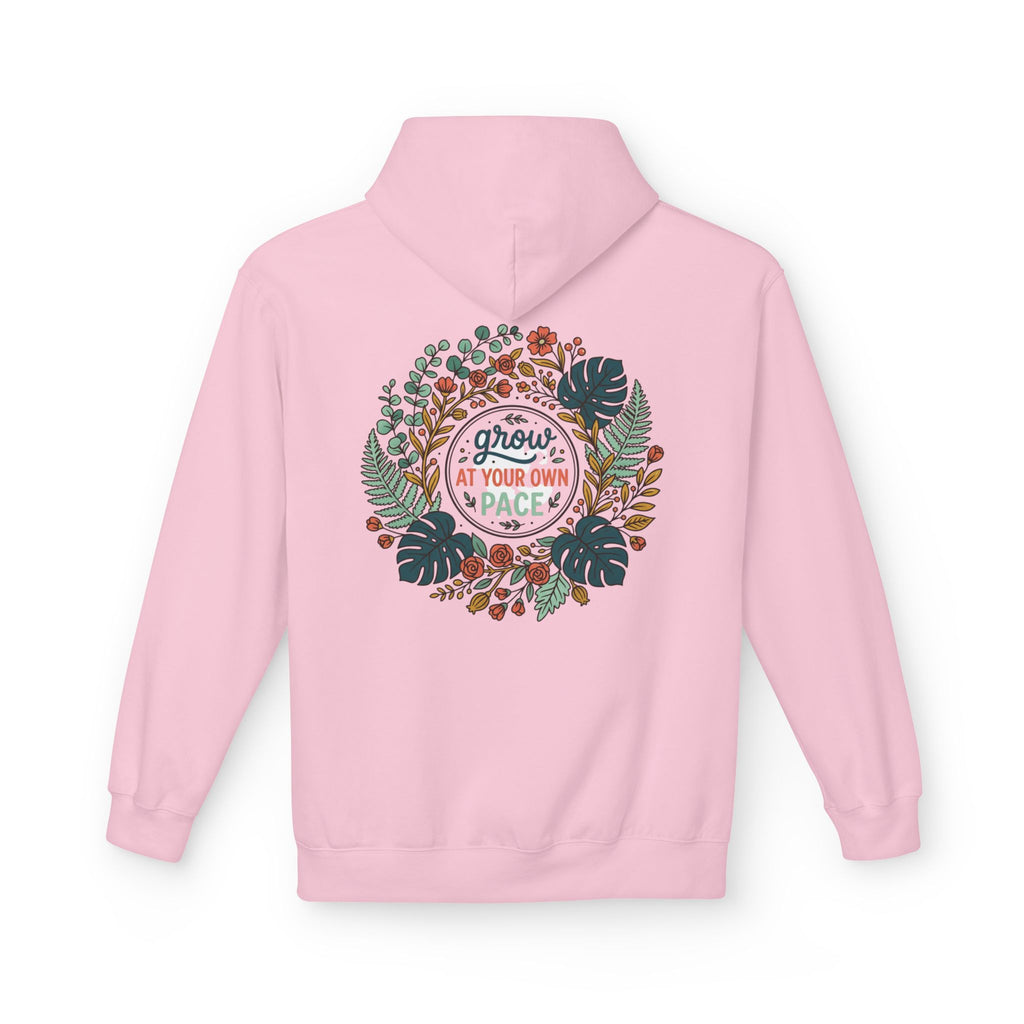 Grow At Your Own Pace Floral Hoodie