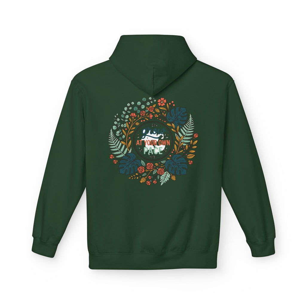Grow At Your Own Pace Floral Hoodie