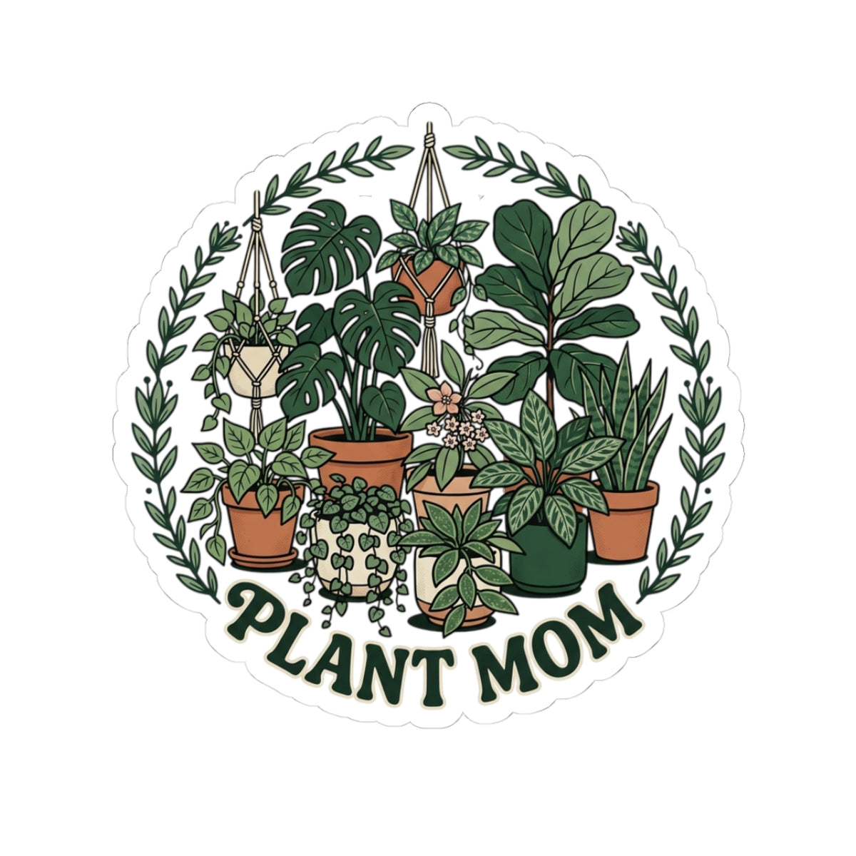 Plant Mom Sticker